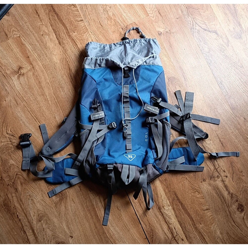 High Sierra 35L Blue Gray Hiking Backpack
